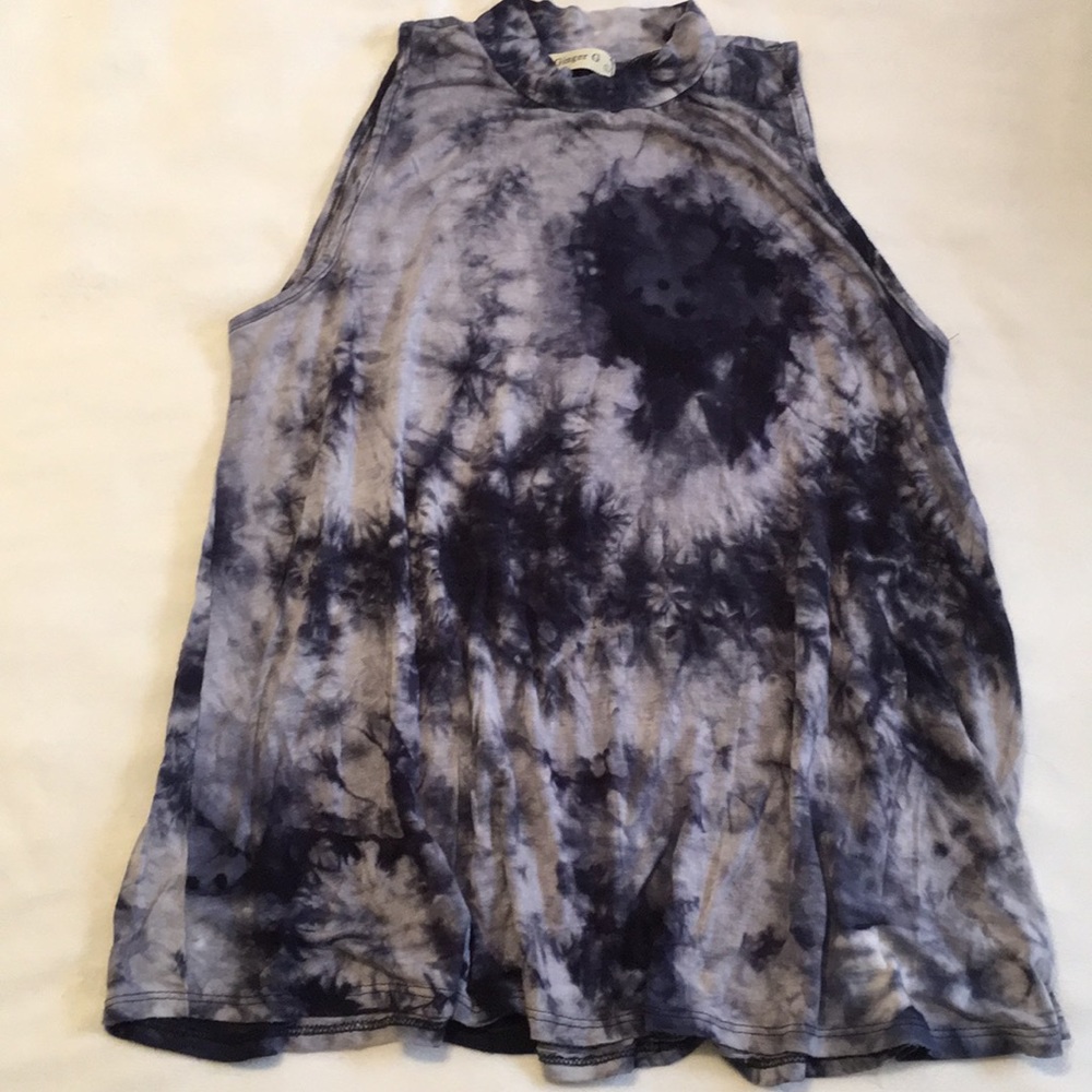 Soft Blue tie-die tang top